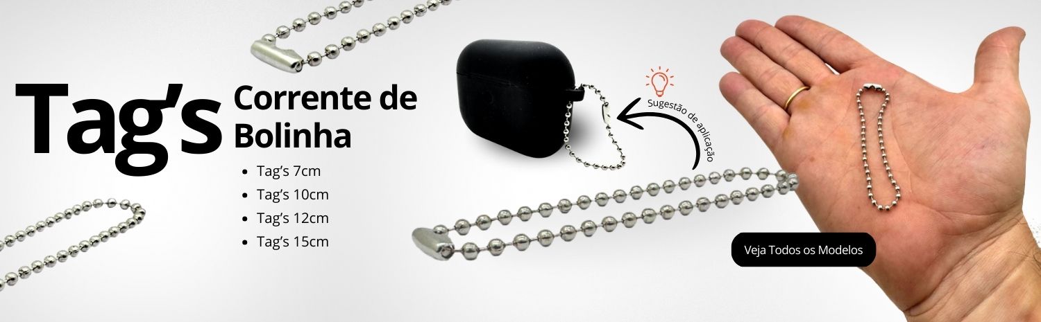 banner tag Corrente de Bolinha